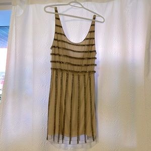 Nude sequin mini dress x Alice + Olivia